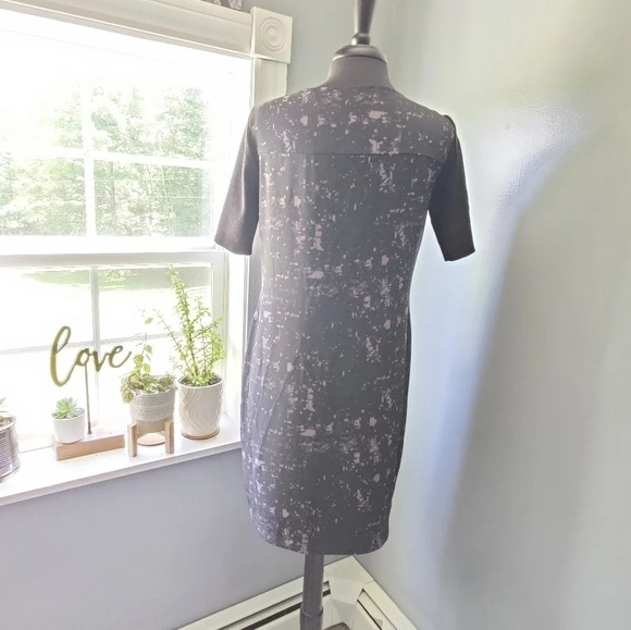 Elie Tahari for Design Nation Splatter Print Dress with Mesh and Zipper Accents - Picture 6 of 6